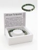 African Turquoise Bead Bracelets with Gift Box. 